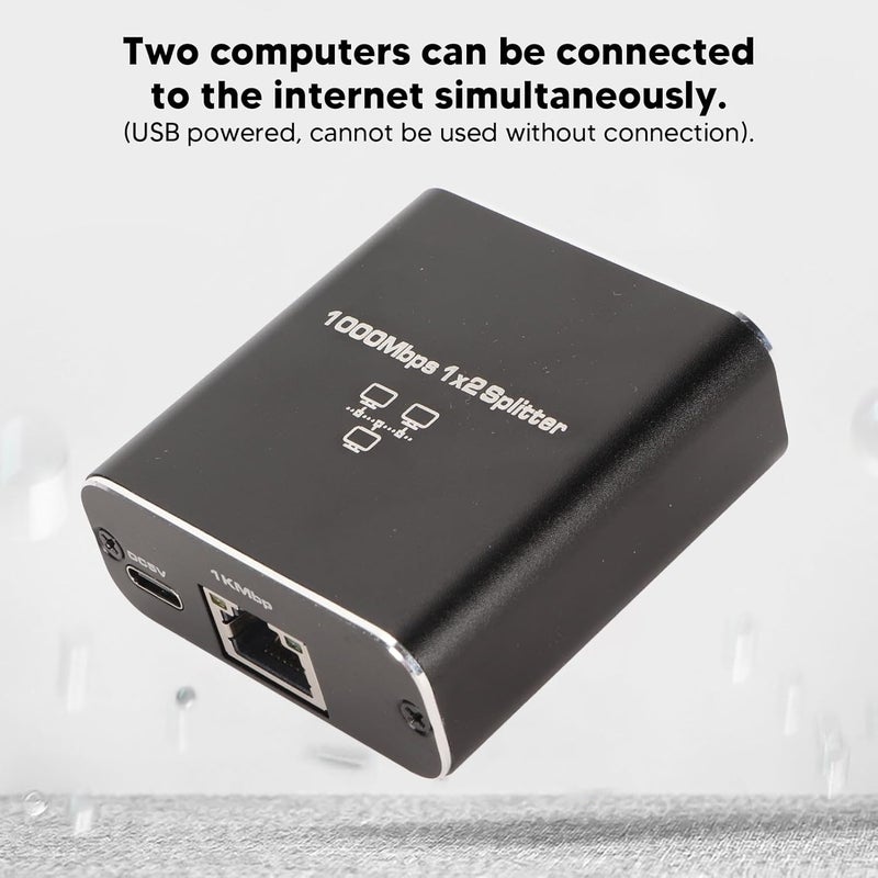 Yoidesu ETAP-2003 10/100/1000Base T Gigabit Ethernet Network TAP, Powerful Aluminum Alloy Ethernet Splitter, Supports 1000Mbps, Simultaneous Internet Access for PCs and Laptops - Image 4